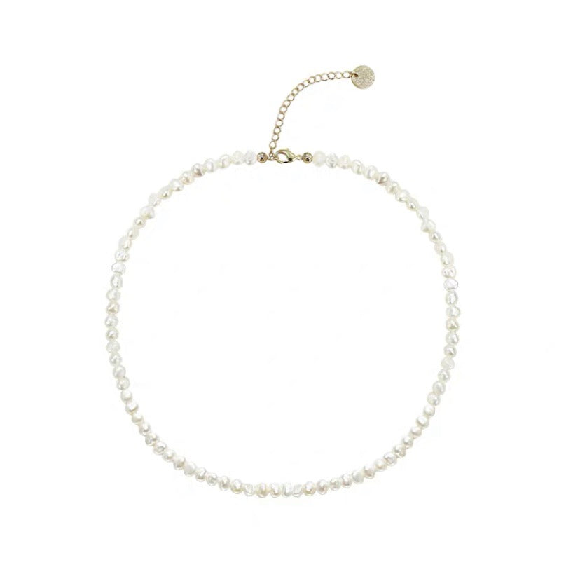 Simple Necklace Freshwater Irregular Pearl Women