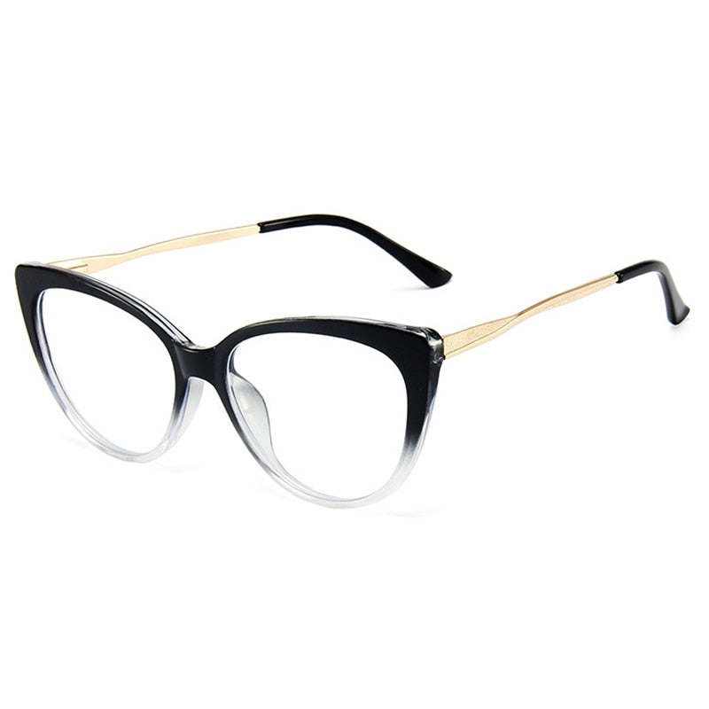 Cat Eye Optical Glass Frames Women Vintage Clear Lens Optical Eyeglass Frame