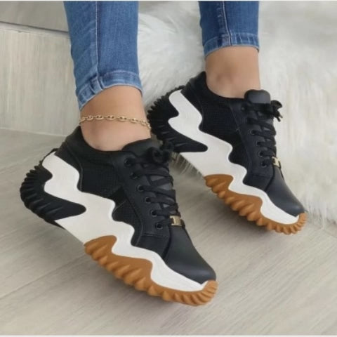 Women's Shoes Lace-up Sports Sneakers