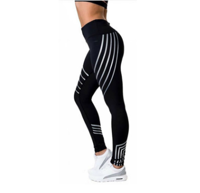 Glow Stripes Workout Leggings