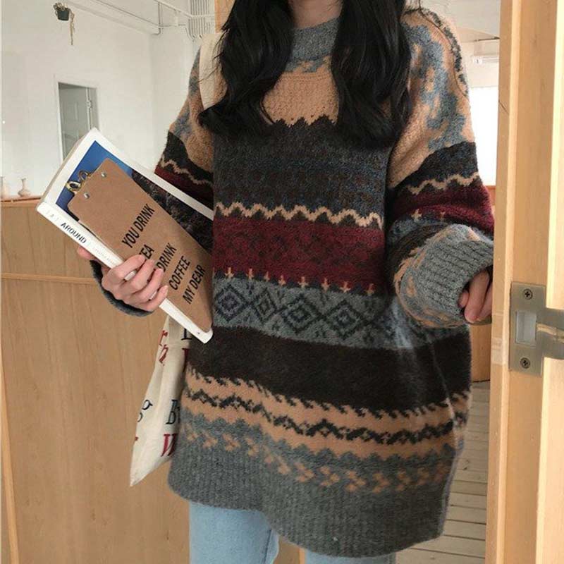 Vintage Oversized Pullover Sweater