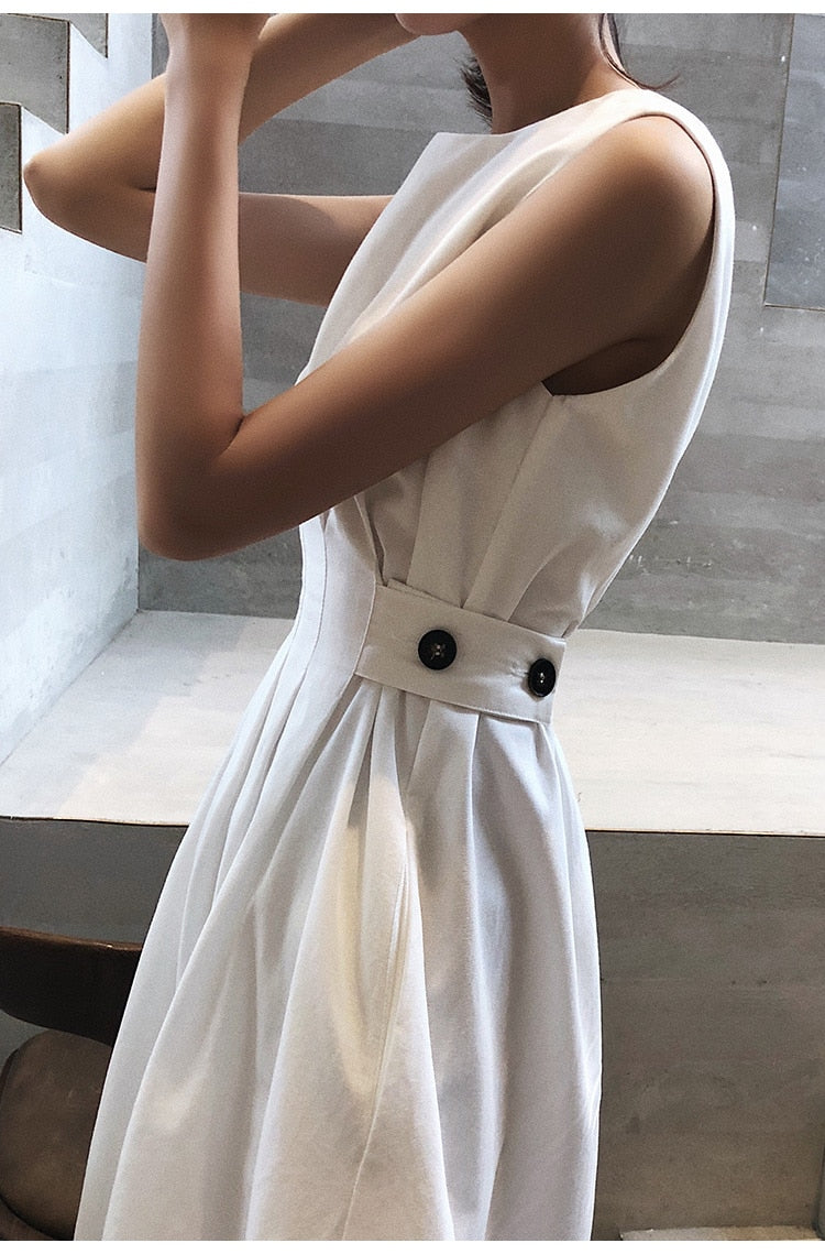 Sleeveless A-Line Dress