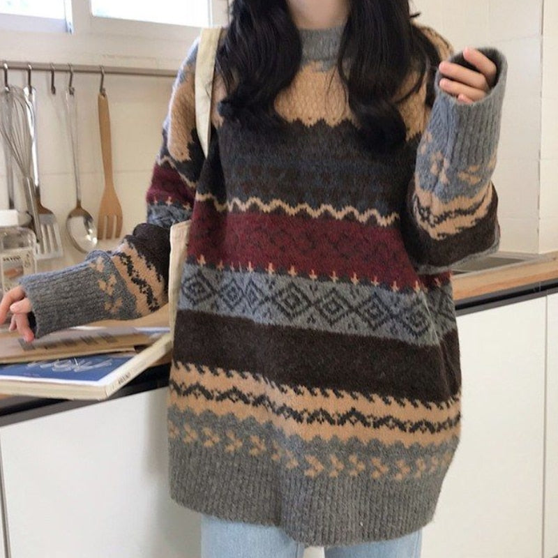 Vintage Oversized Pullover Sweater