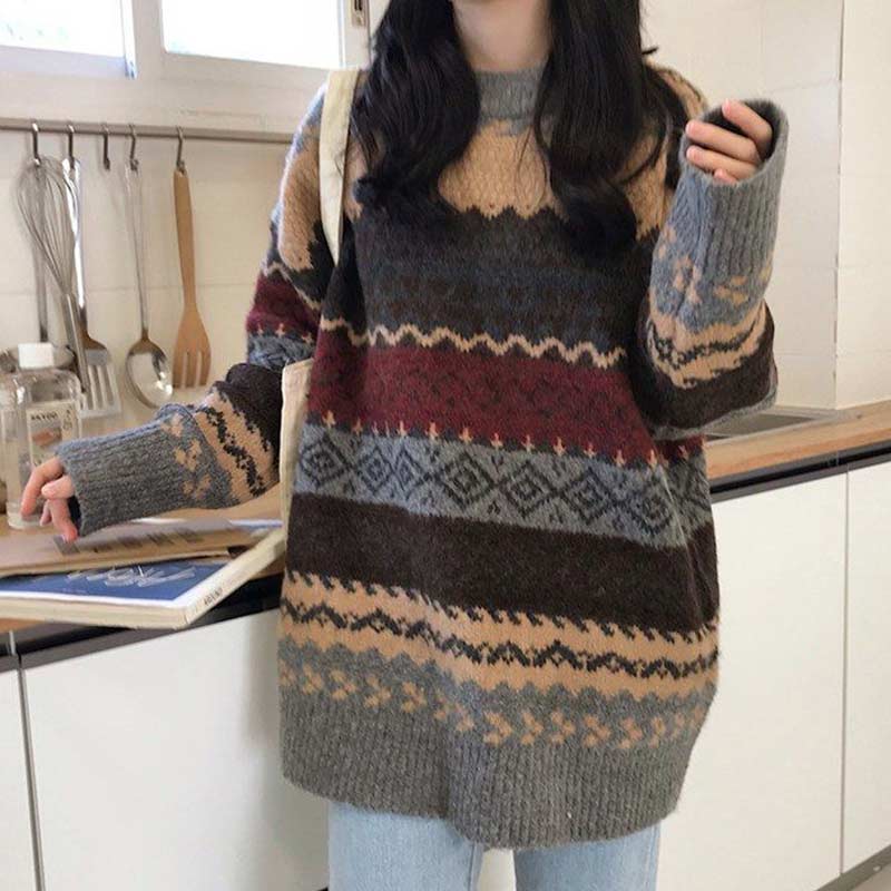 Vintage Oversized Pullover Sweater