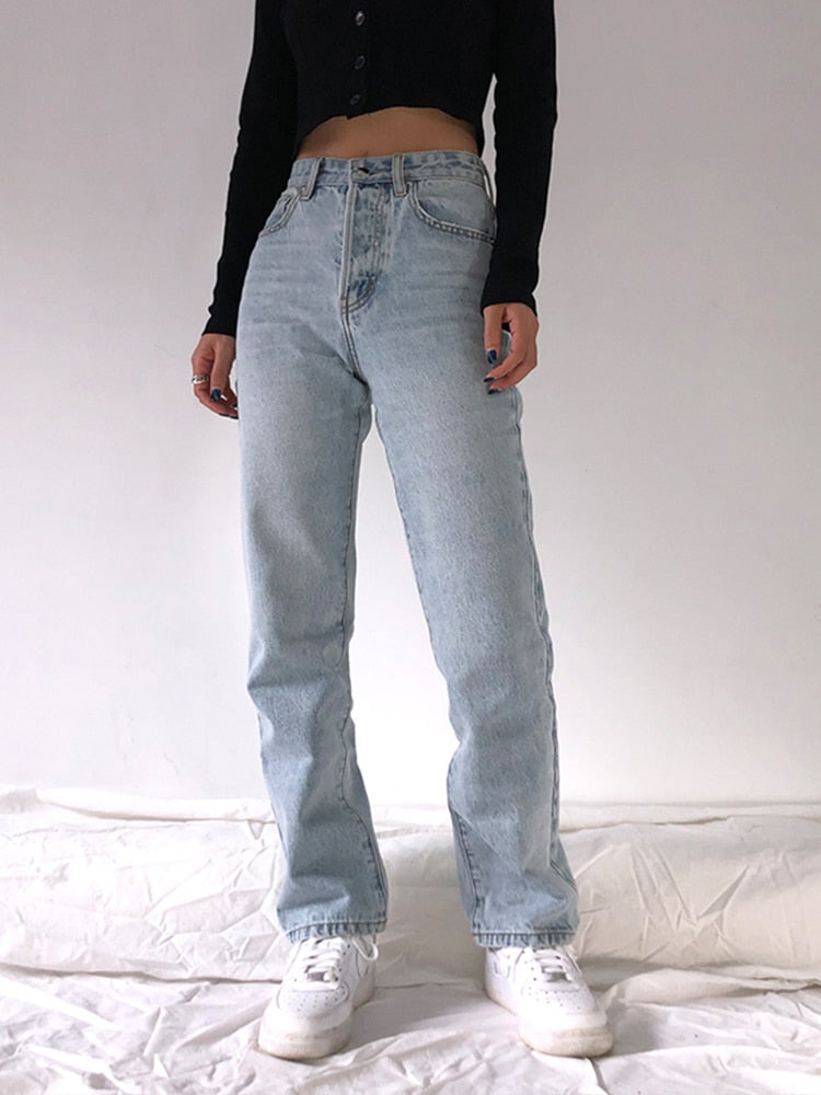 High Waist Baggy Jeans