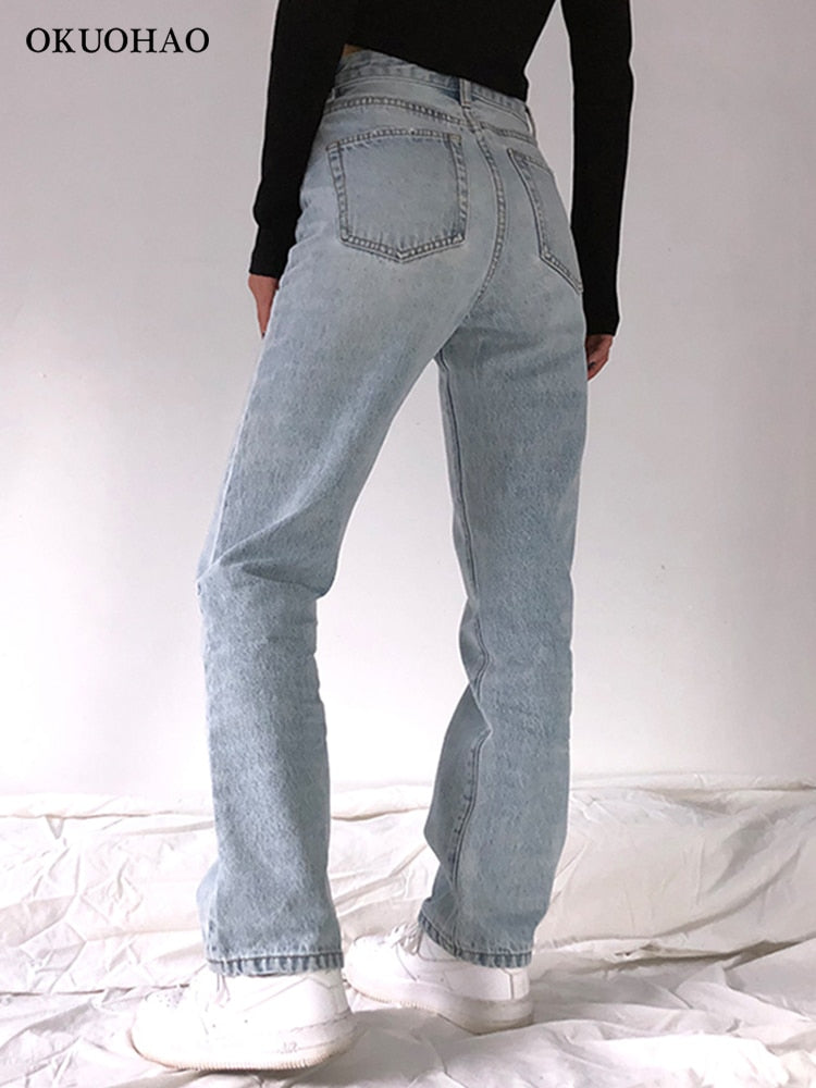 High Waist Baggy Jeans