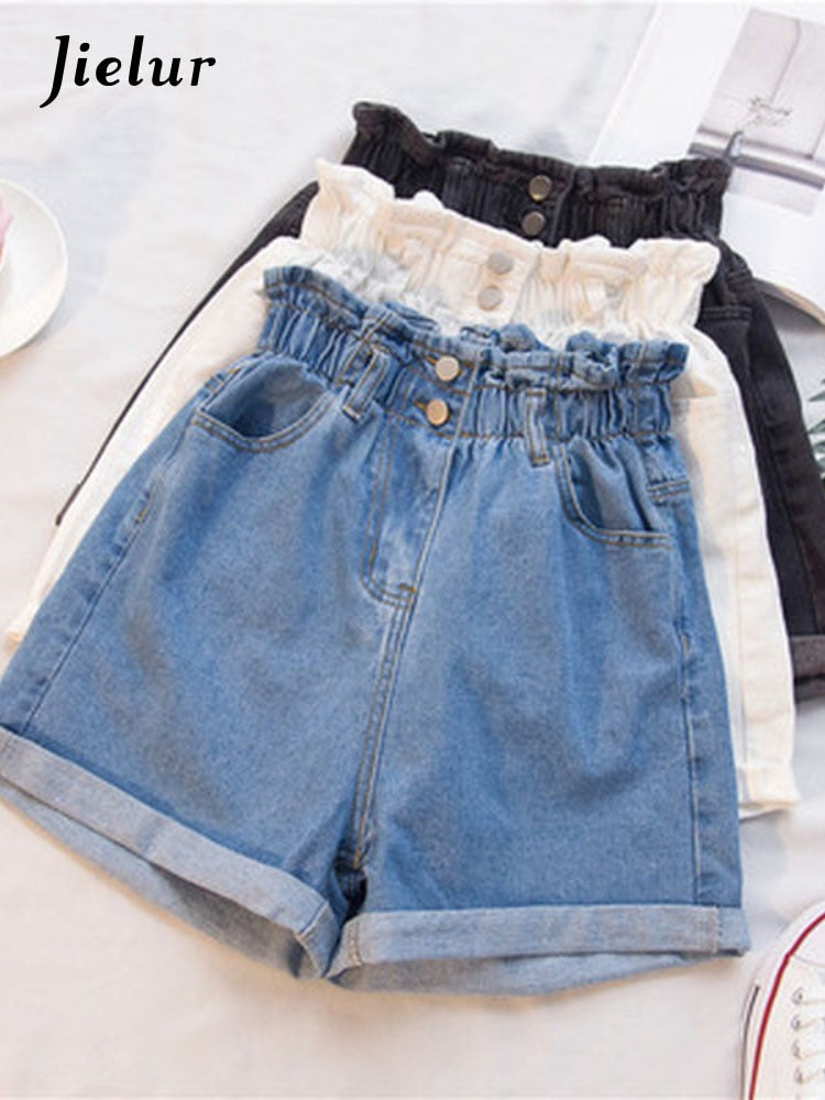 Jielur High Waisted Denim Shorts