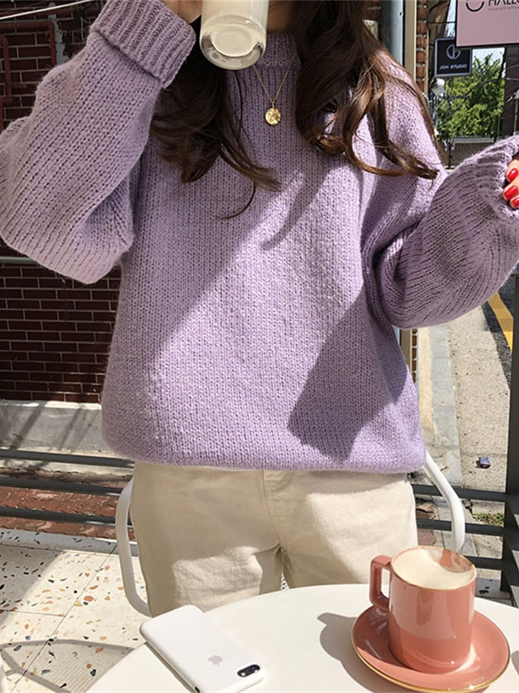 Soft Crewneck Pullover Sweater