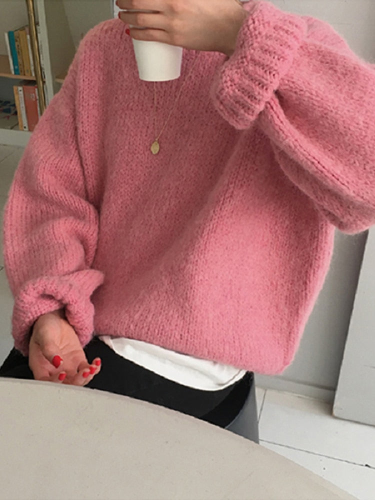 Soft Crewneck Pullover Sweater