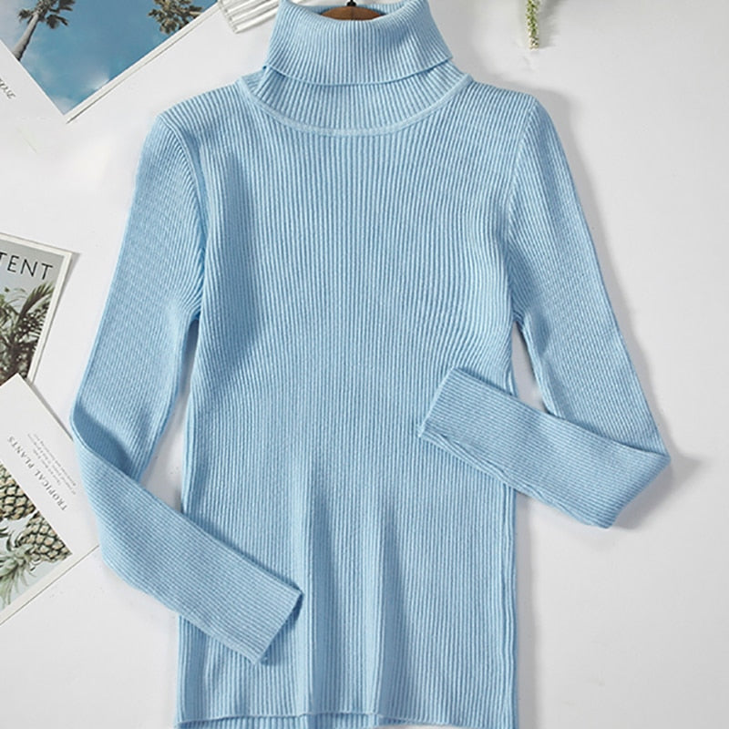 Soft Cashmere Turtleneck Sweater