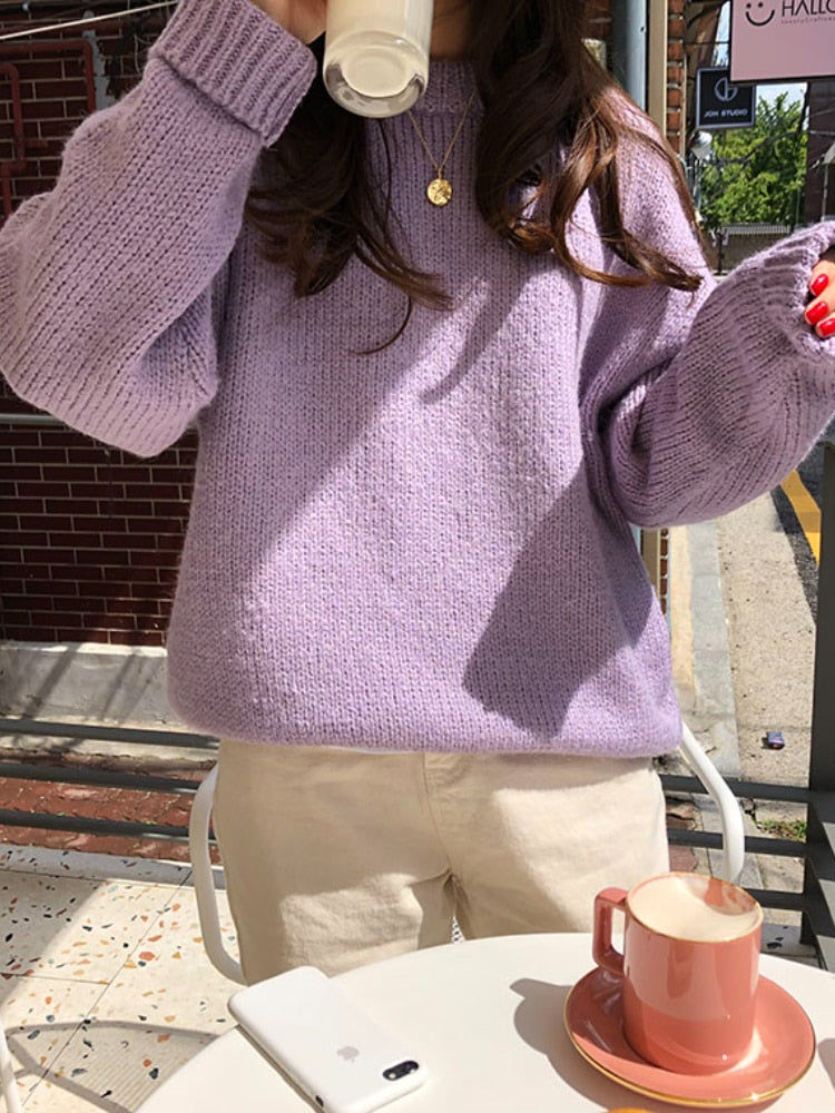 Soft Crewneck Pullover Sweater