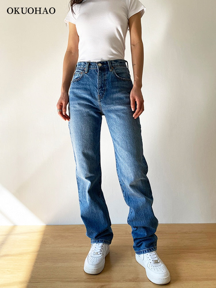 High Waist Baggy Jeans