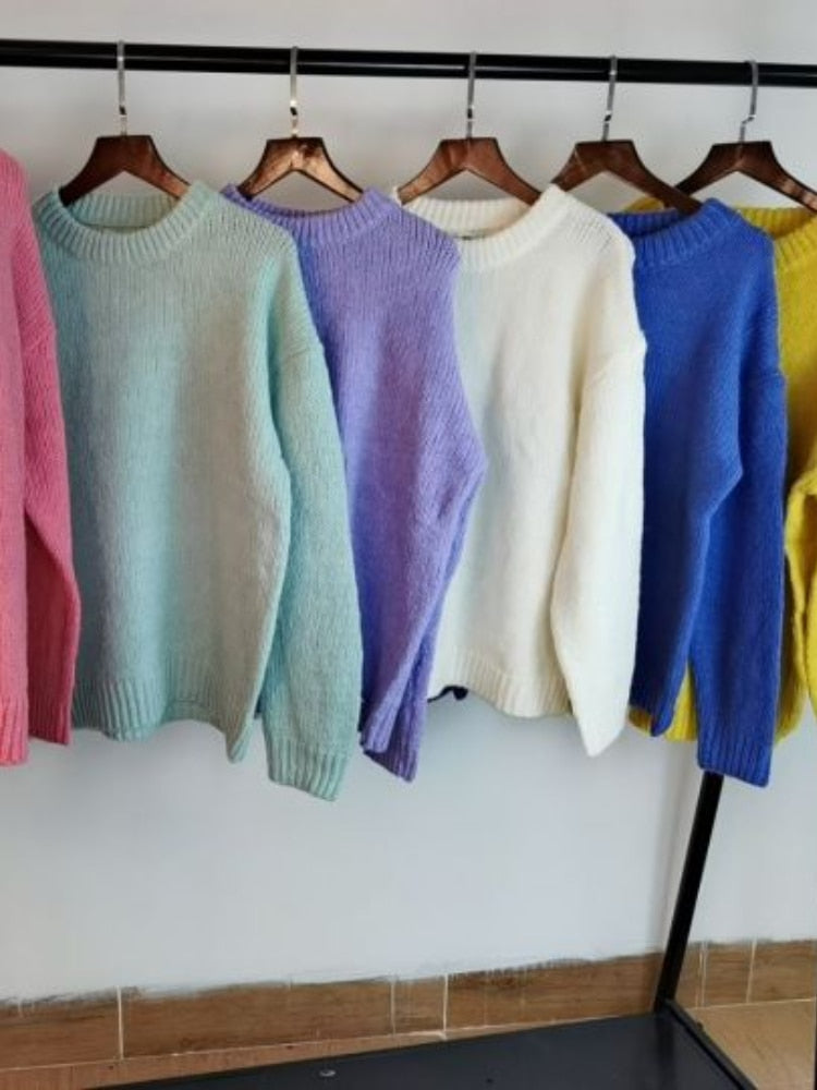 Soft Crewneck Pullover Sweater