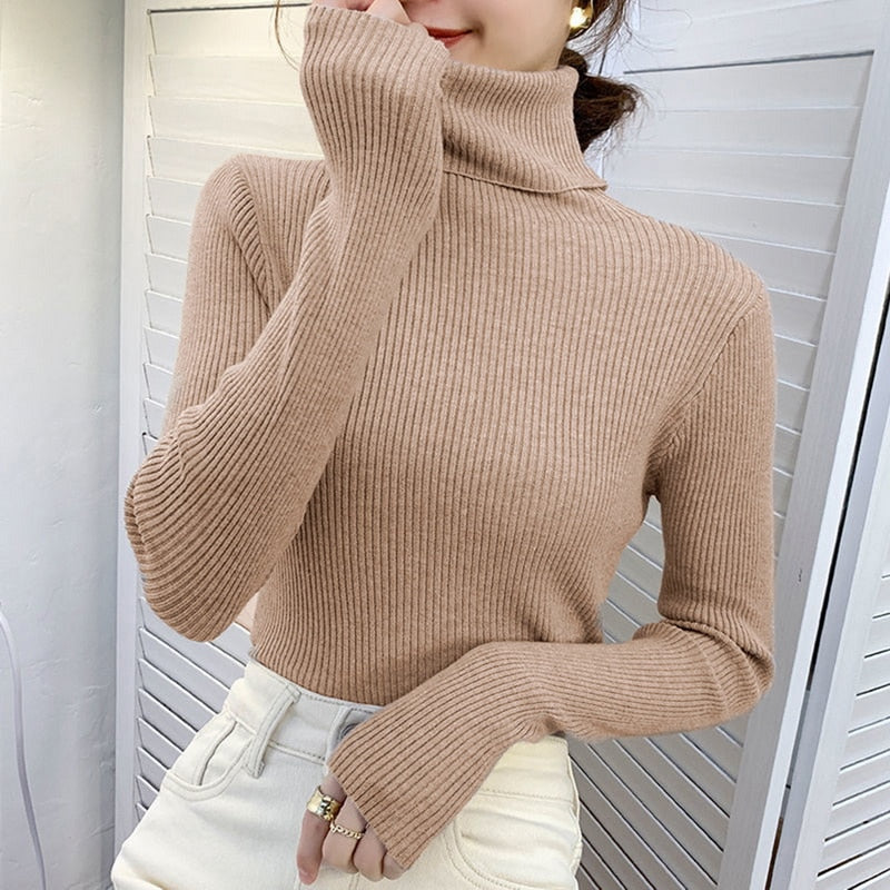 Soft Cashmere Turtleneck Sweater