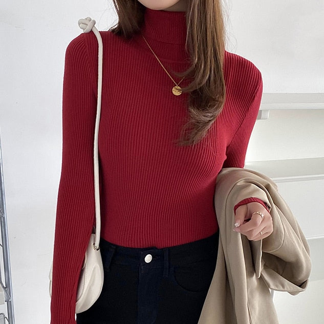 Soft Cashmere Turtleneck Sweater